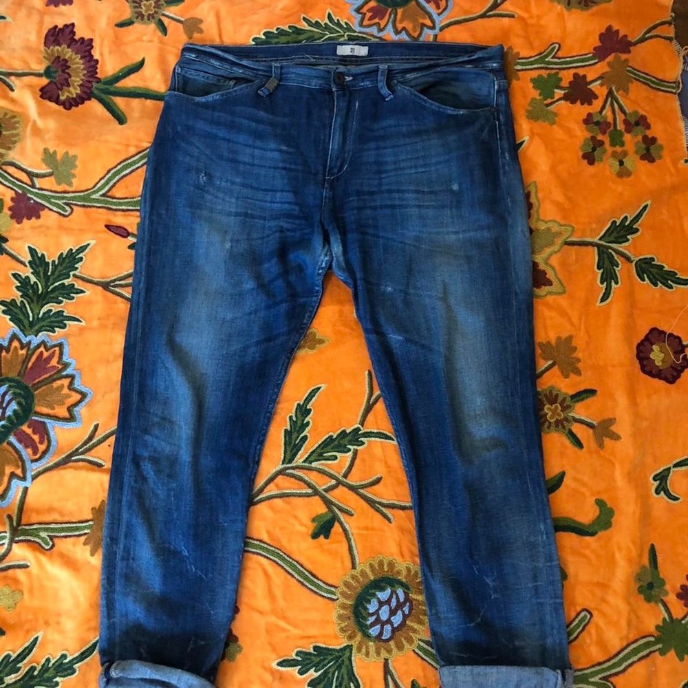 Ralph Lauren distressed boyfriend jeans 31"